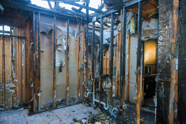Professional Smoke Damage Restoration technician working in Carrollton, OH